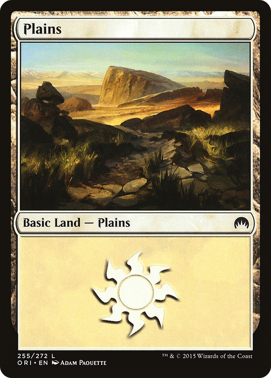 Plains (ORI-255) - Magic Origins Foil