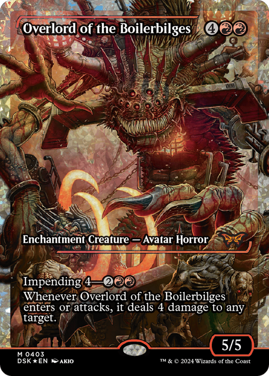 Overlord of the Boilerbilges (DSK-403) - Duskmourn: House of Horror: (Showcase) Foil