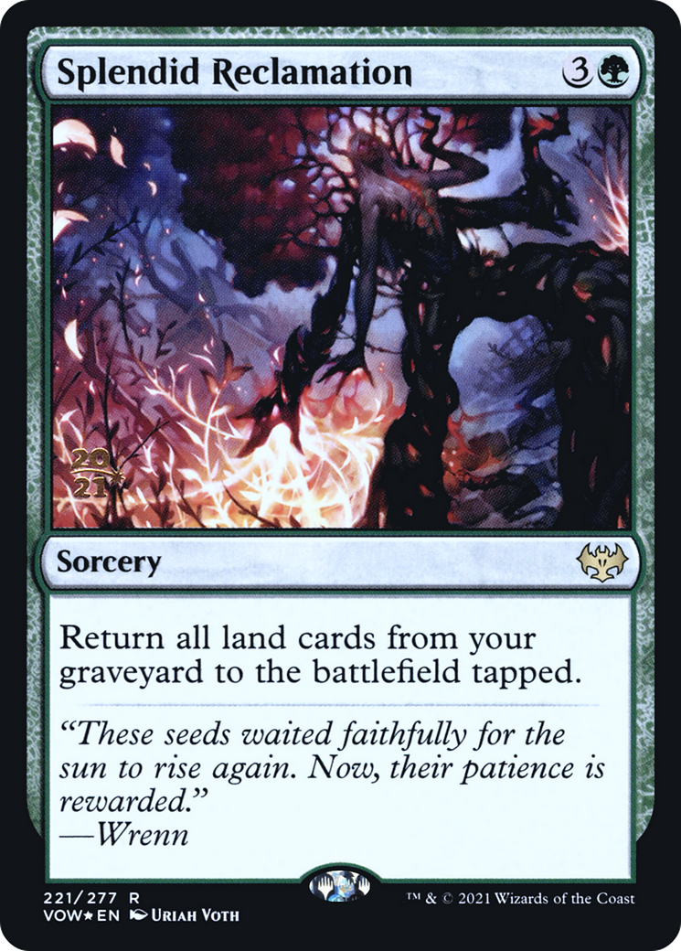 Splendid Reclamation (PVOW-221S) - Innistrad: Crimson Vow Promos Foil