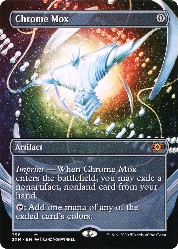 Chrome Mox  (Borderless)(2XM-358) - Double Masters Foil