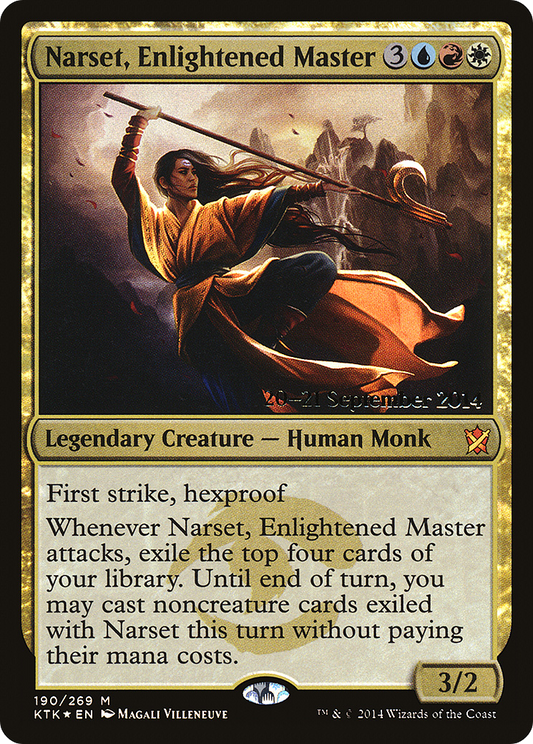 Narset, Enlightened Master (PKTK-190S) - Khans of Tarkir Promos Foil