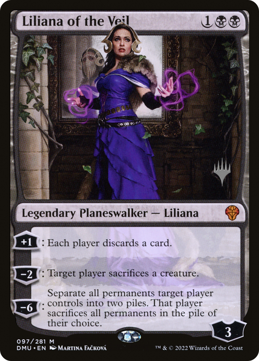 Liliana of the Veil (PDMU-97P) - Dominaria United Promos