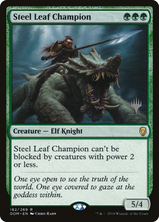 Steel Leaf Champion (PDOM-182P) - Dominaria Promos Foil