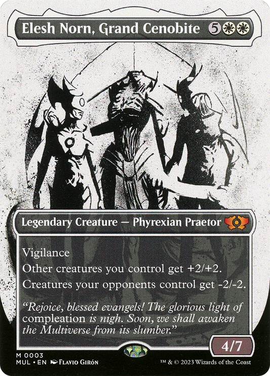 Elesh Norn, Grand Cenobite (MUL-003) - Multiverse Legends: (Showcase) (Borderless) Foil