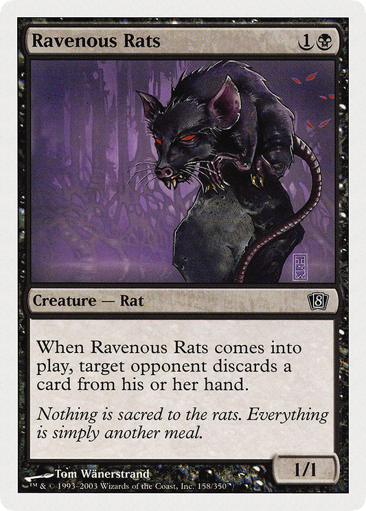 Ravenous Rats (8ED-158) - Eighth Edition