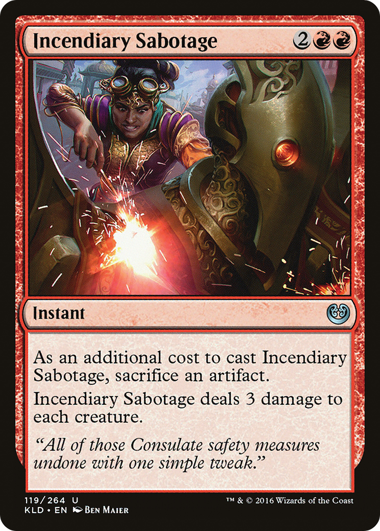 Incendiary Sabotage (KLD-119) - Kaladesh