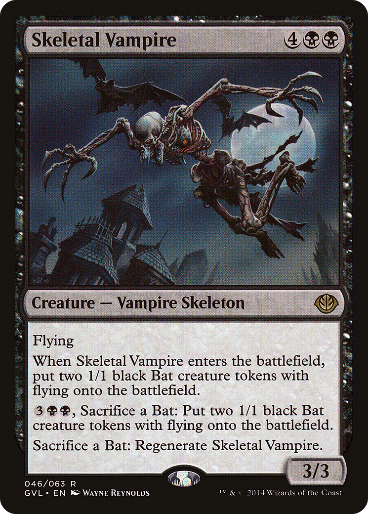 Skeletal Vampire (GVL-046) - Duel Decks Anthology: Garruk vs. Liliana