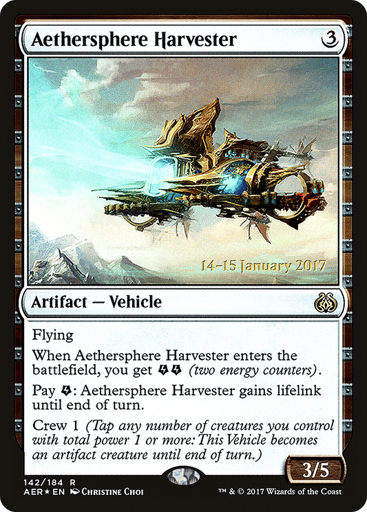 Aethersphere Harvester (PRE-142S) - Aether Revolt Promos (Prerelease) Foil