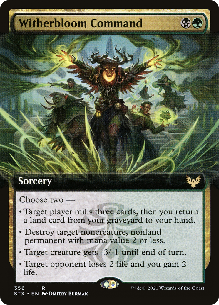 Witherbloom Command (STX-356) - Strixhaven: School of Mages: (Extended Art) Foil