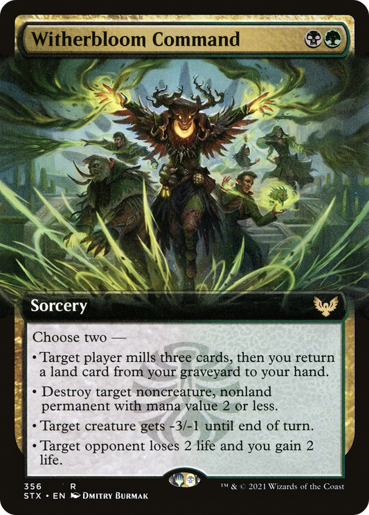 Witherbloom Command (STX-356) - Strixhaven: School of Mages: (Extended Art) Foil