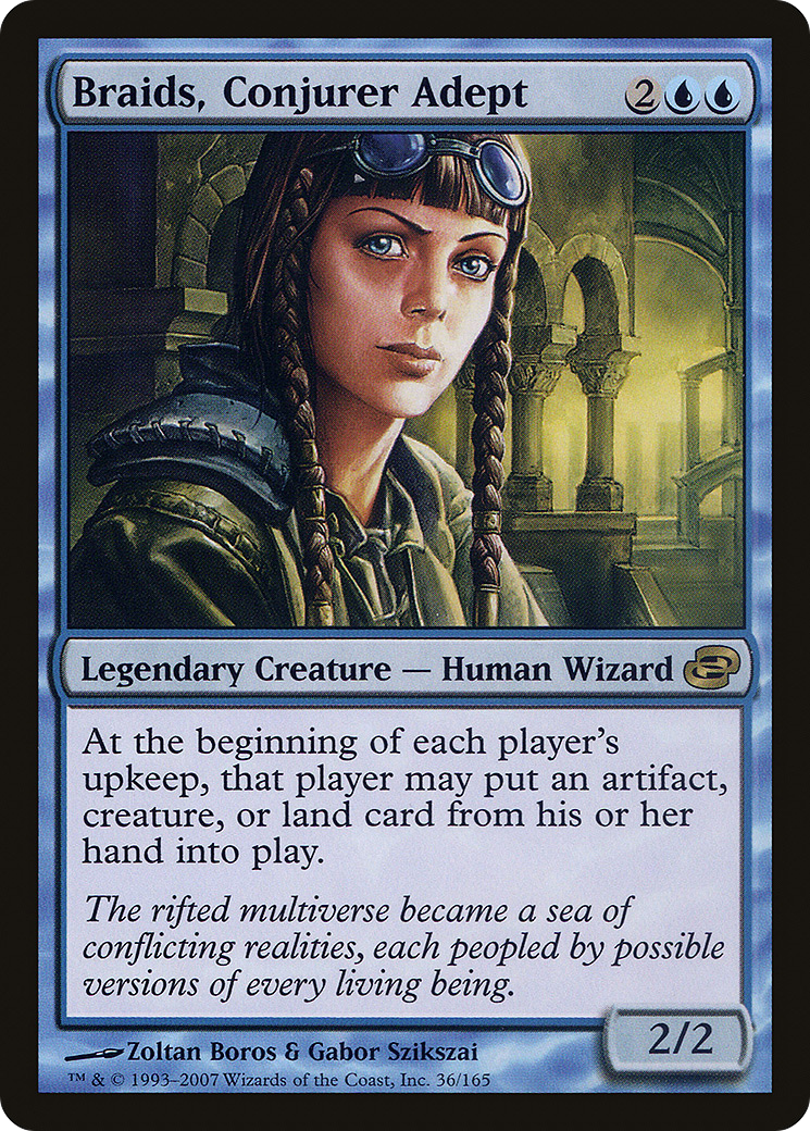 Braids, Conjurer Adept (PLC-036) - Planar Chaos Foil