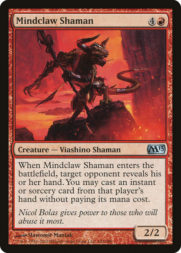 Mindclaw Shaman (M13-142) - Magic 2013 Foil