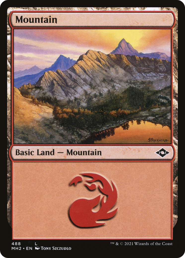 Mountain (MH2-488) - Modern Horizons 2 Etched Foil