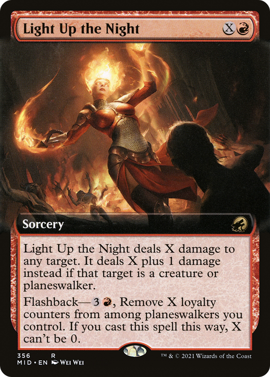 Light Up the Night (MID-356) - Innistrad: Midnight Hunt: (Extended Art)