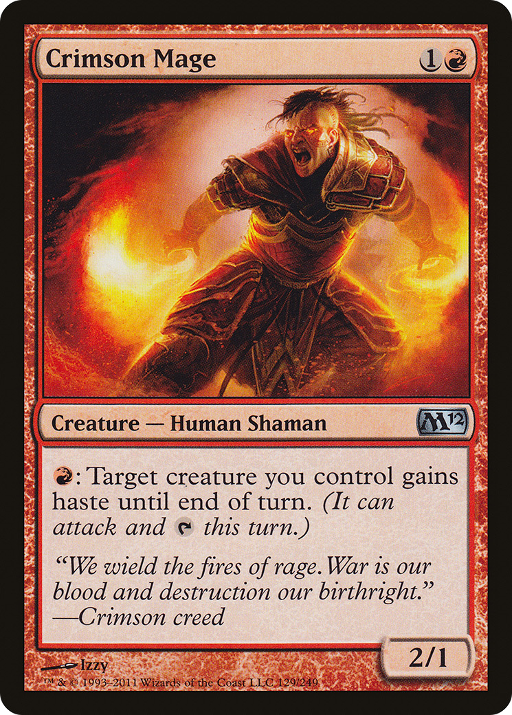 Crimson Mage (M12-129) - Magic 2012 Foil