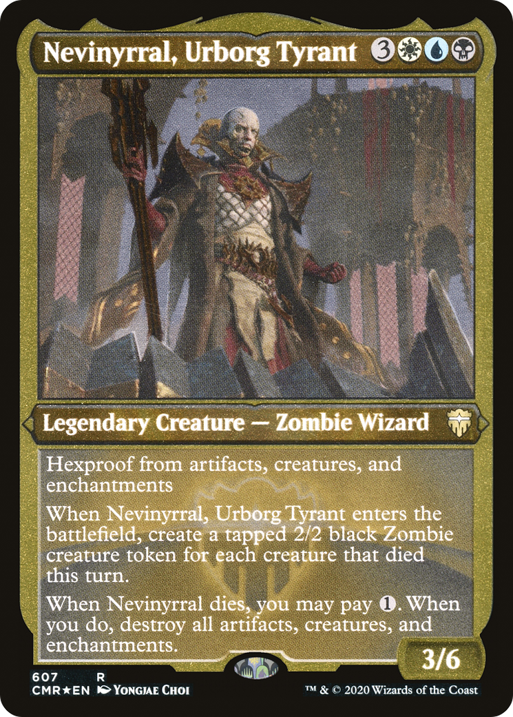 Nevinyrral, Urborg Tyrant (CMR-607) - Commander Legends Etched Foil