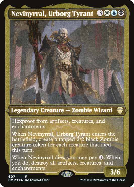 Nevinyrral, Urborg Tyrant (CMR-607) - Commander Legends Etched Foil