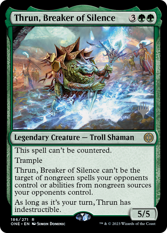 Thrun, Breaker of Silence (PONE-186P) - Phyrexia: All Will Be One Promos