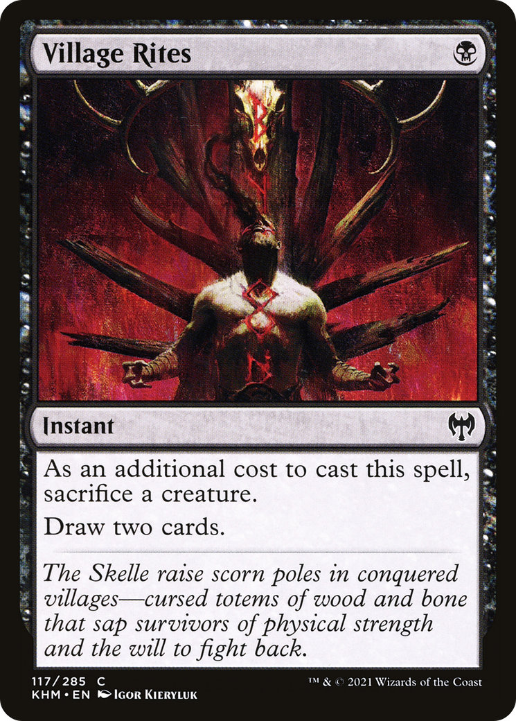 Village Rites  (KHM-117) - Kaldheim Foil