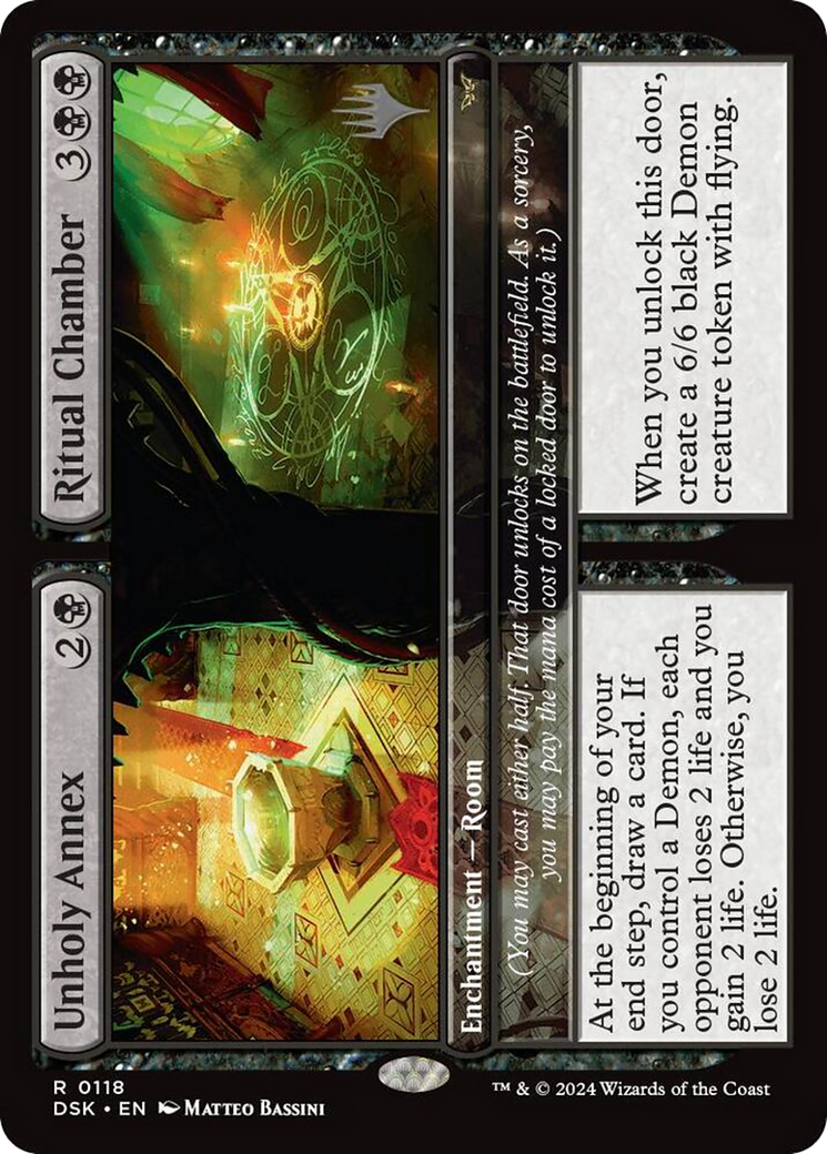 Unholy Annex // Ritual Chamber (PPDSK-118) - Duskmourn: House of Horror Promos (Promo Pack)