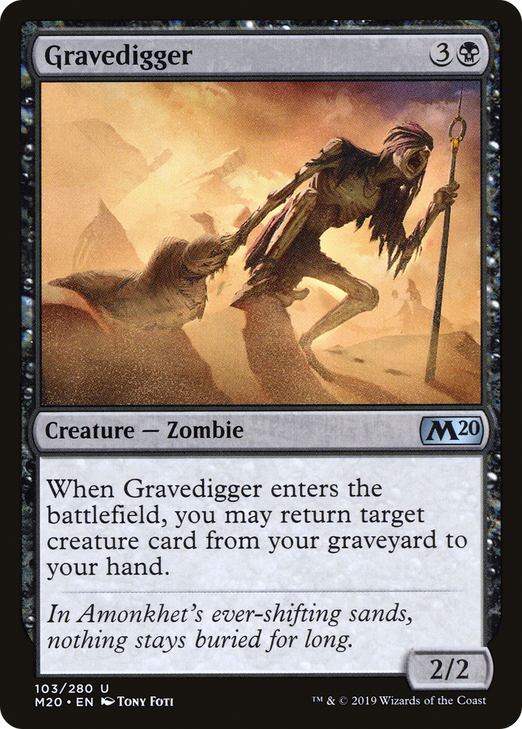 Gravedigger (M20-103) - Core Set 2020 Foil