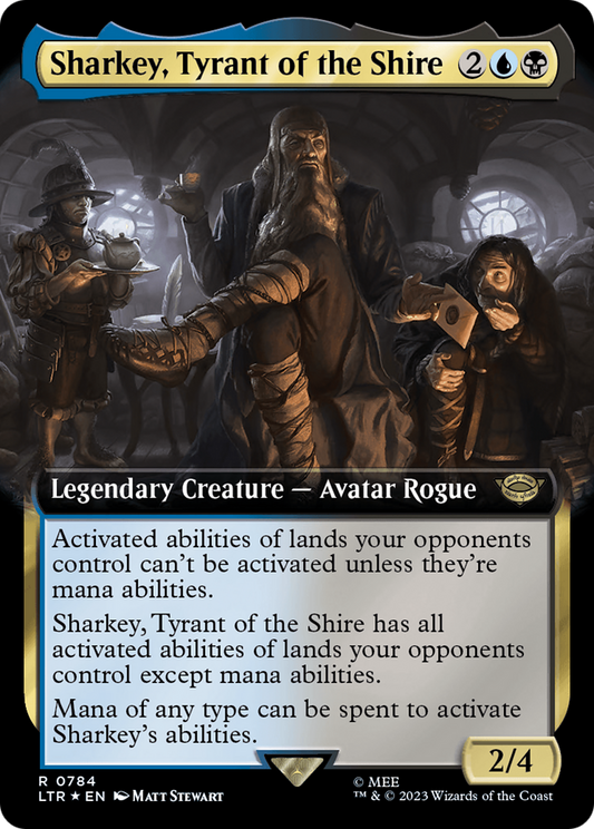 Sharkey, Tyrant of the Shire (LTR-784) - The Lord of the Rings: Tales of Middle-earth: (Extended Art) Foil