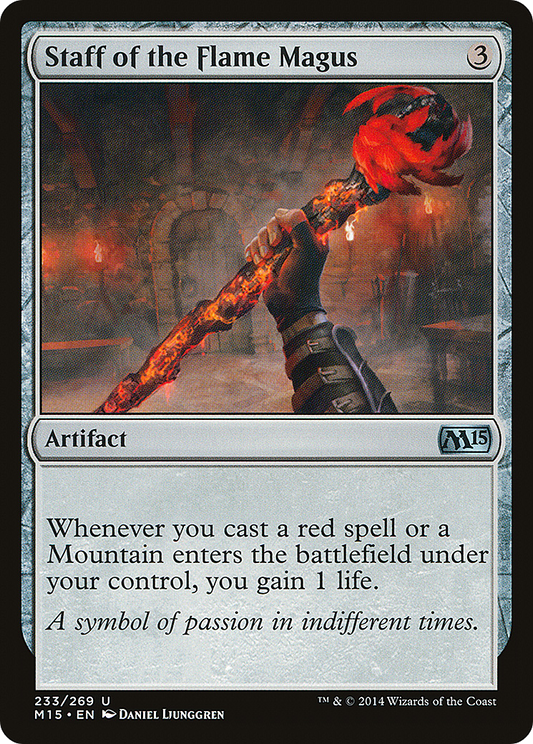 Staff of the Flame Magus (M15-233) - Magic 2015 Foil