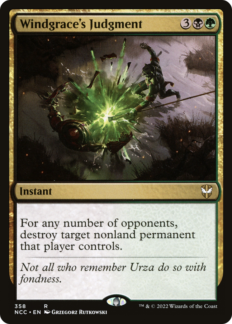 Windgrace's Judgment (NCC-358) - New Capenna Commander