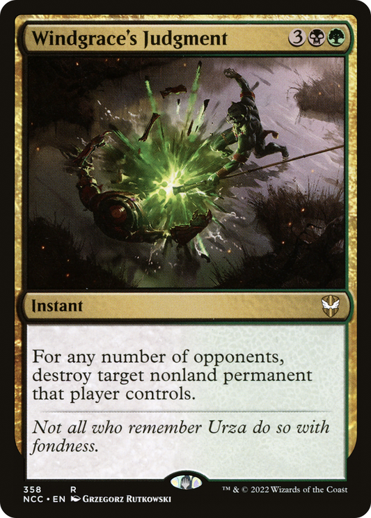 Windgrace's Judgment (NCC-358) - New Capenna Commander