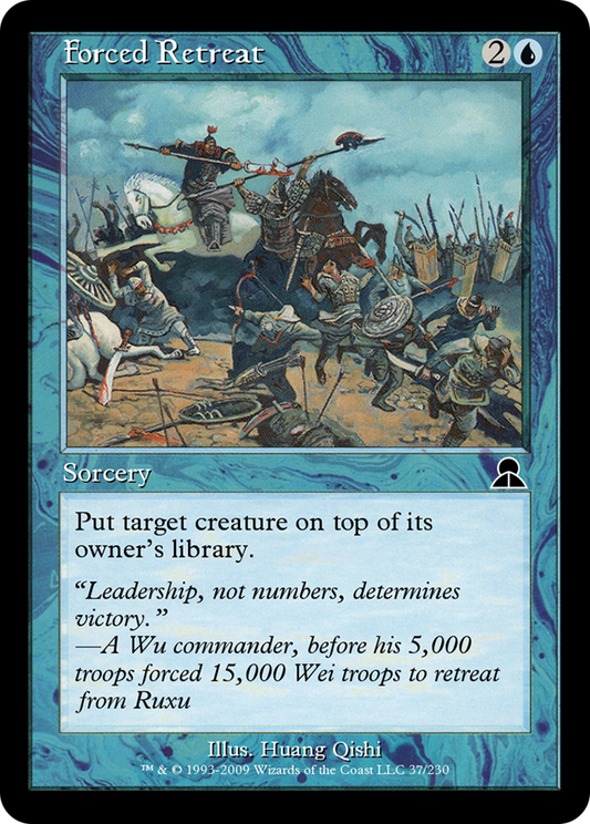 Forced Retreat (ME3-037) - Masters Edition III Foil