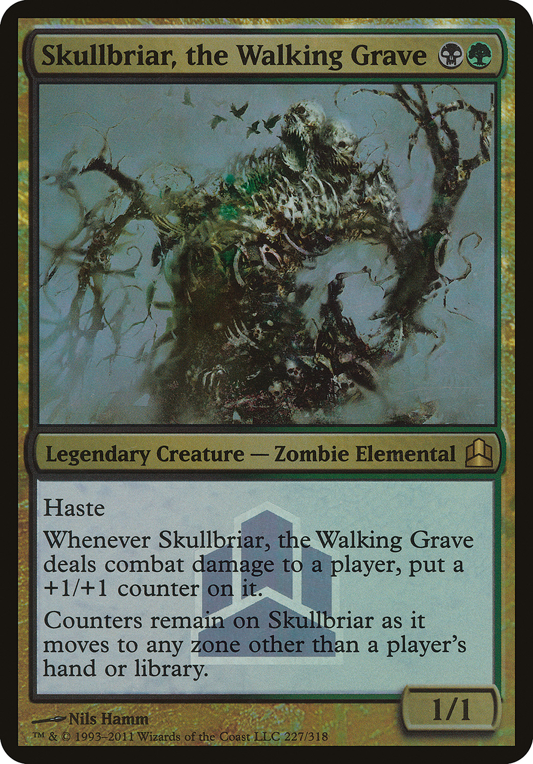 Skullbriar, the Walking Grave (PCMD-227) - Commander 2011 Launch Party Foil