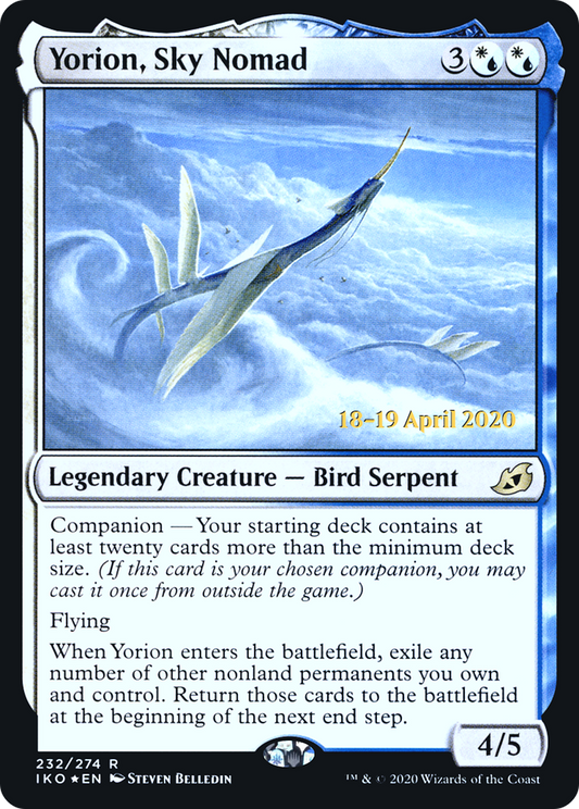 Yorion, Sky Nomad (PIKO-232S) - Ikoria: Lair of Behemoths Promos: (companion) Foil