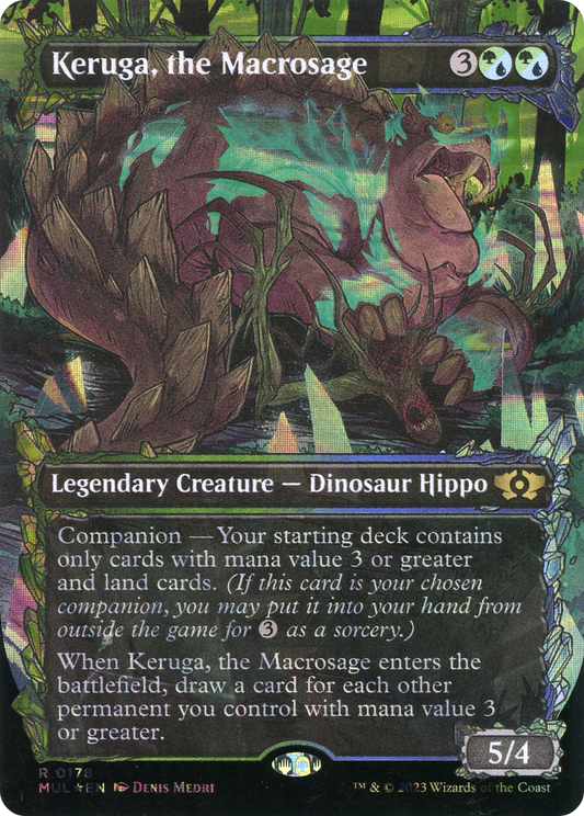 Keruga, the Macrosage (MUL-178) - Multiverse Legends: (Showcase) (Borderless) Foil