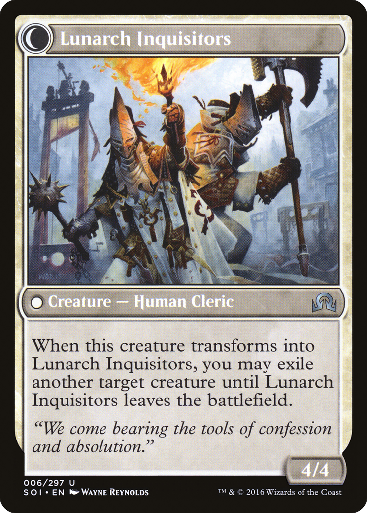 Avacynian Missionaries // Lunarch Inquisitors (SOI-006) - Shadows over Innistrad: (Double Faced Transform) Foil