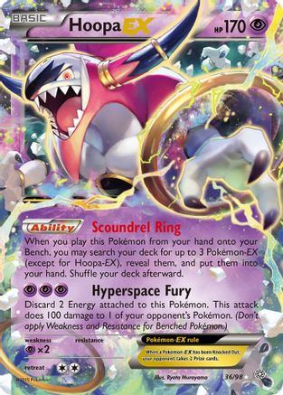Hoopa EX 036/98 - XY  Ancient Origins Holofoil - Ultra Rare