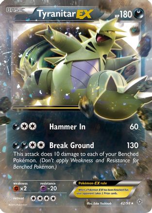 Tyranitar-EX 42/98 - Ancient Origins Holofoil