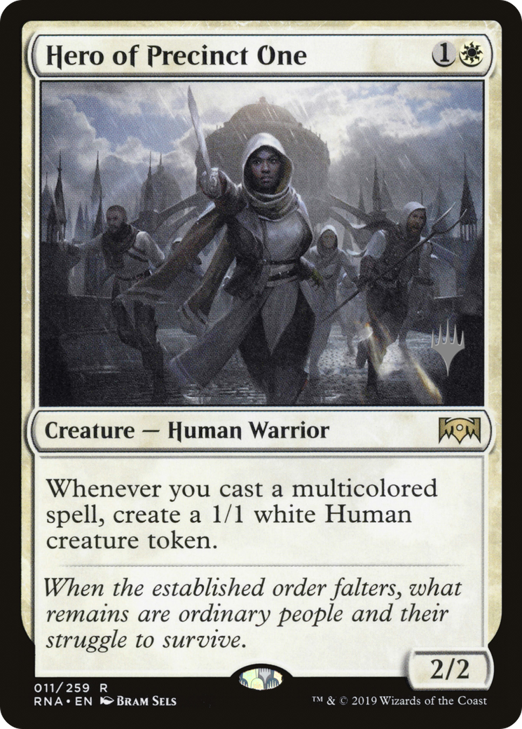 Hero of Precinct One (PPELD-11P) - Ravnica Allegiance Promos (Promo Pack)