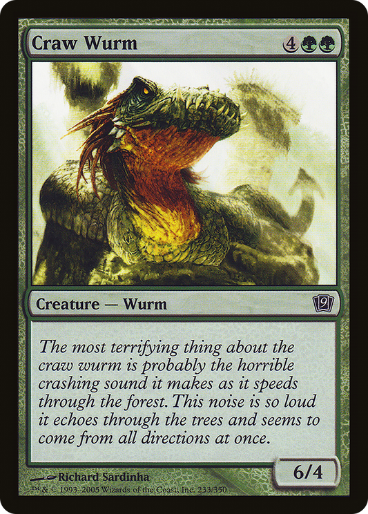 Craw Wurm (9ED-233★) - Ninth Edition Foil