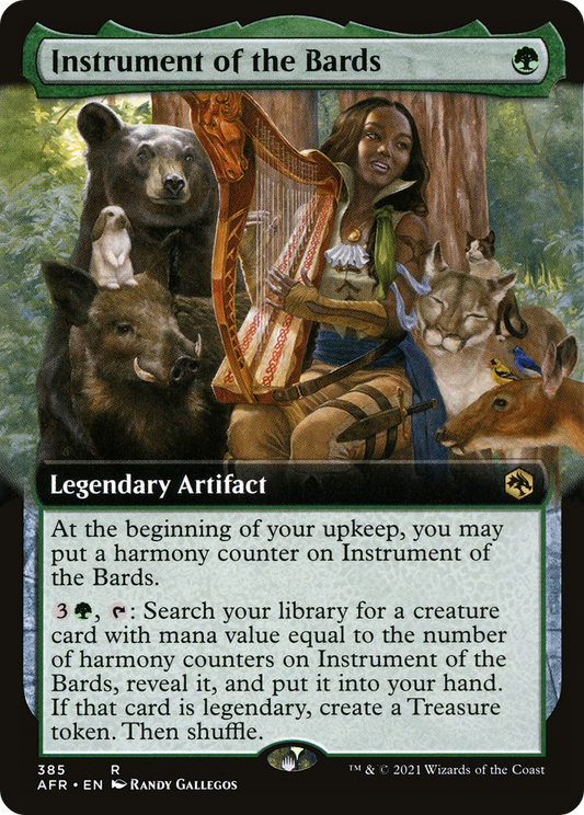 Instrument of the Bards (Extended Art) (AFR-385) - Adventures in the Forgotten Realms: (Extended Art) Foil
