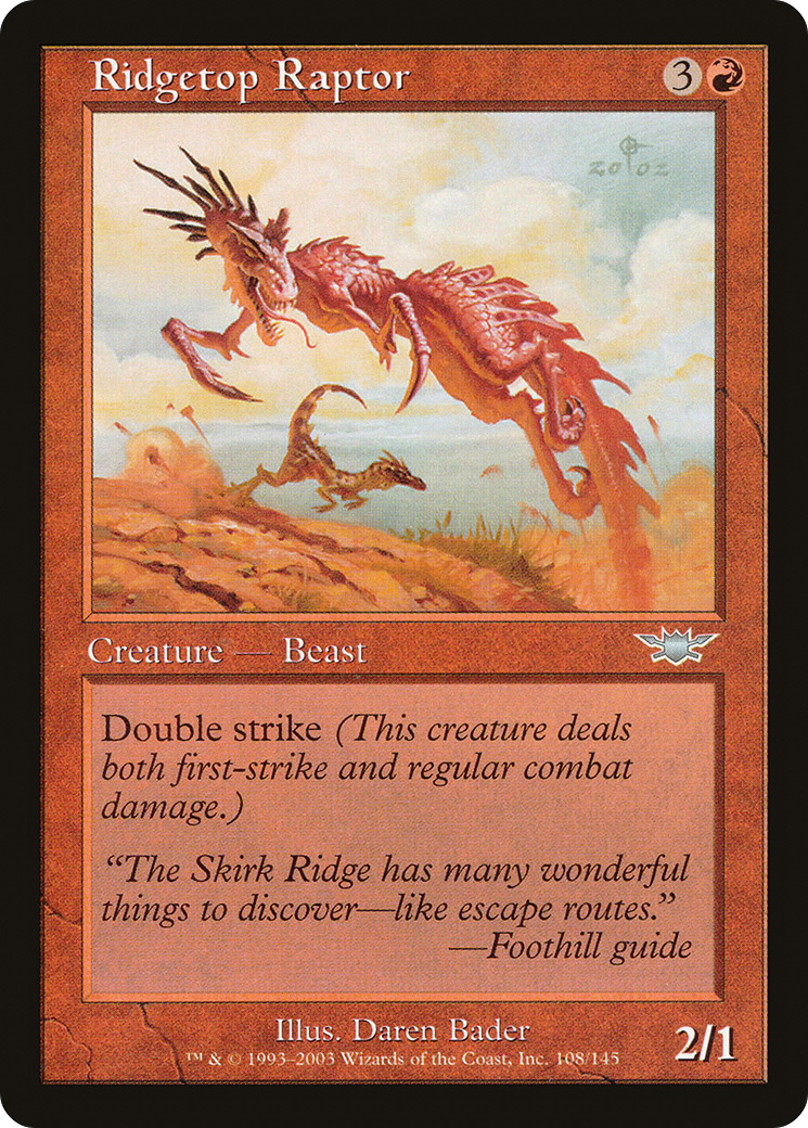 Ridgetop Raptor (LGN-108) - Legions Foil