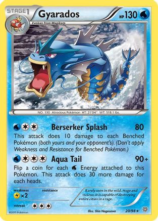Gyarados (20) 020/98 - XY  Ancient Origins Normal - Rare