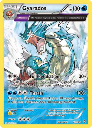 Gyarados (21) 021/98 - XY  Ancient Origins Reverse Holofoil - Holo Rare