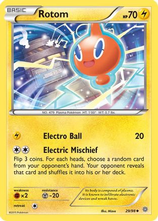 Rotom 029/98 - XY  Ancient Origins Reverse Holofoil - Uncommon
