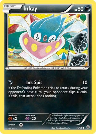 Inkay 045/98 - XY  Ancient Origins Normal - Common