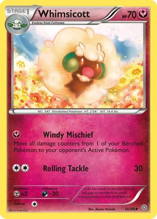 Whimsicott - 056/98 - XY  Ancient Origins Reverse Holofoil