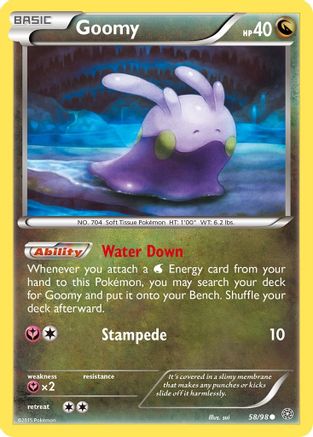 Goomy 058/98 - XY  Ancient Origins Reverse Holofoil - Common