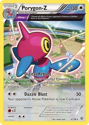 Porygon 067/98 - XY  Ancient Origins Reverse Holofoil - Holo Rare