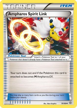 Ampharos Spirit Link 070/98 - XY  Ancient Origins Normal - Uncommon