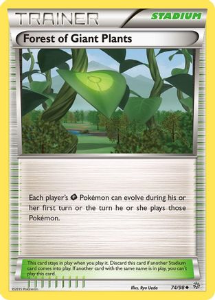 Forest of Giant Plants 074/98 - XY  Ancient Origins Normal - Uncommon