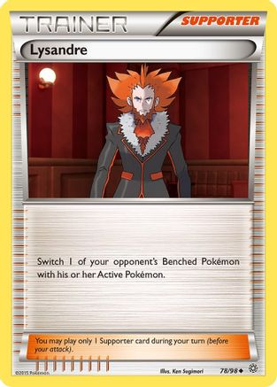 Lysandre 078/98 - XY  Ancient Origins Reverse Holofoil - Uncommon